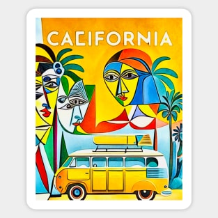 California, globetrotters Sticker